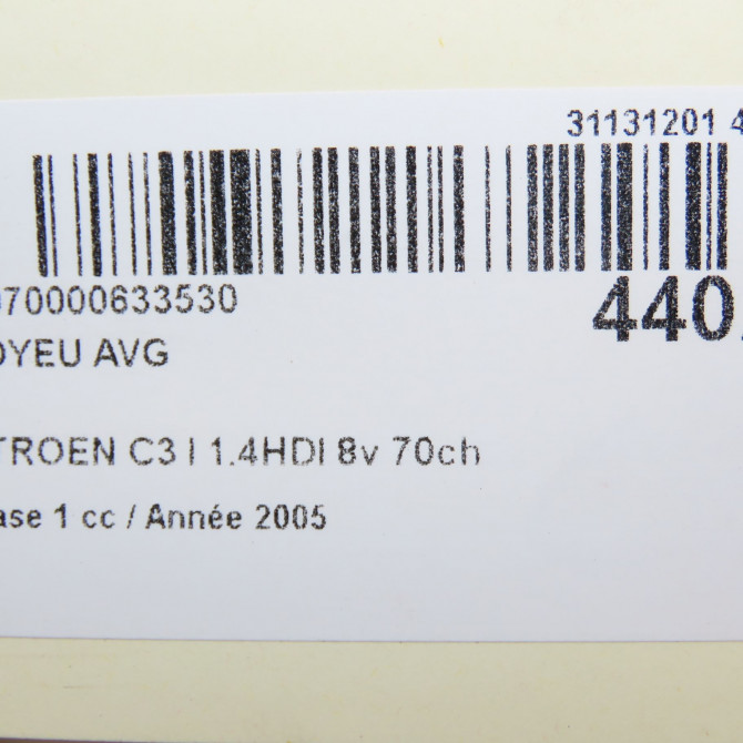 Moyeu avg occasion CITROEN C3 I Phase 1 04-2002->10-2005 1.4HDI 8v 70ch 330776 6