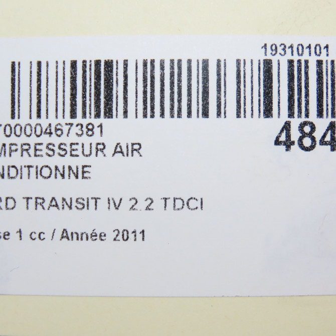 Compresseur air conditionne occasion FORD TRANSIT IV Phase 1 09-2006->... 2.2 TDCI 110ch 1578424 8