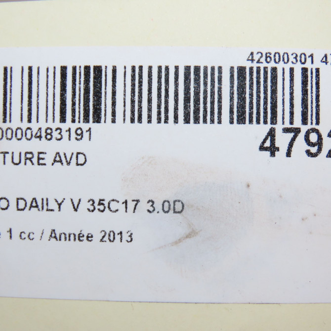 Ceinture avant droite occasion  500324292 5