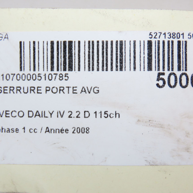 Serrure porte avg occasion IVECO DAILY IV phase 1 04-2006->04-2009 2.2 D 115ch 5801352920 5