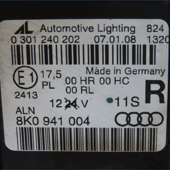 Phare droit occasion AUDI A4 II Phase 2 AVANT 09-2004->04-2008 8K0941030AF 4