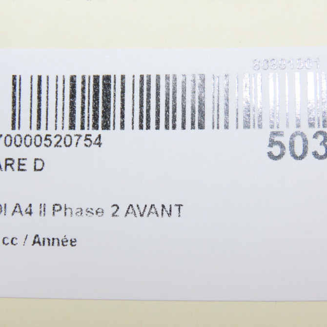 Phare droit occasion AUDI A4 II Phase 2 AVANT 09-2004->04-2008 8K0941030AF 6