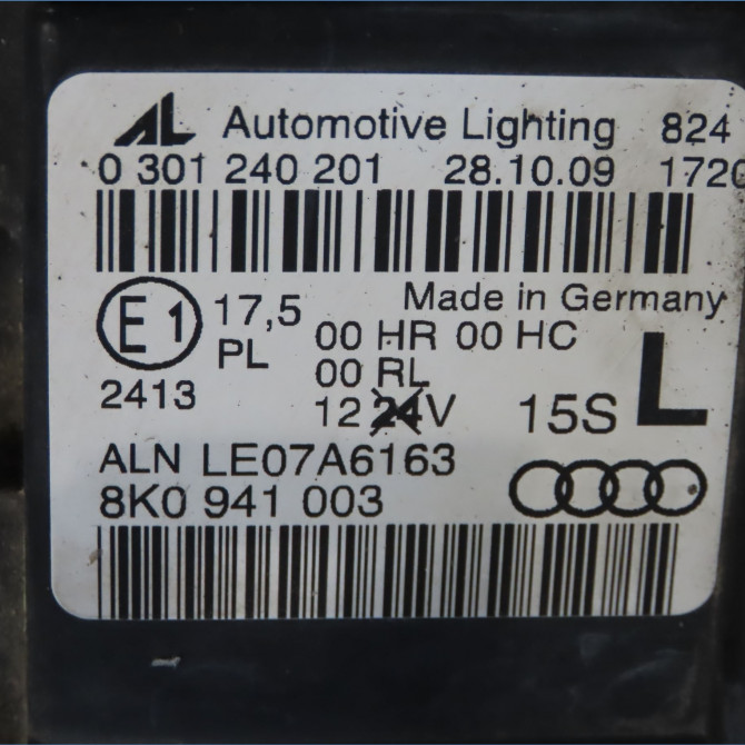 Phare gauche occasion AUDI A4 III Phase 1 01-2008->10-2011 2.0 TDI 120ch 8K0941029AF 4