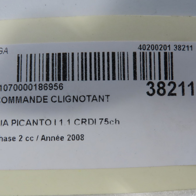 Commande clignotant occasion KIA PICANTO I Phase 2 01-2008->03-2011 1.1 CRDI 75ch 934101G000 5
