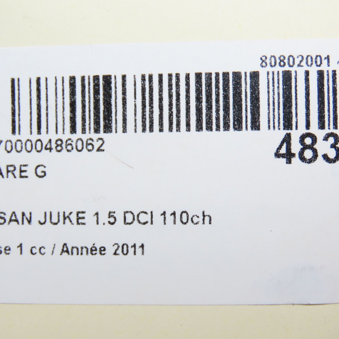 Phare gauche occasion NISSAN JUKE Phase 1 09-2010->... 1.5 DCI 110ch 260601KA0C 5
