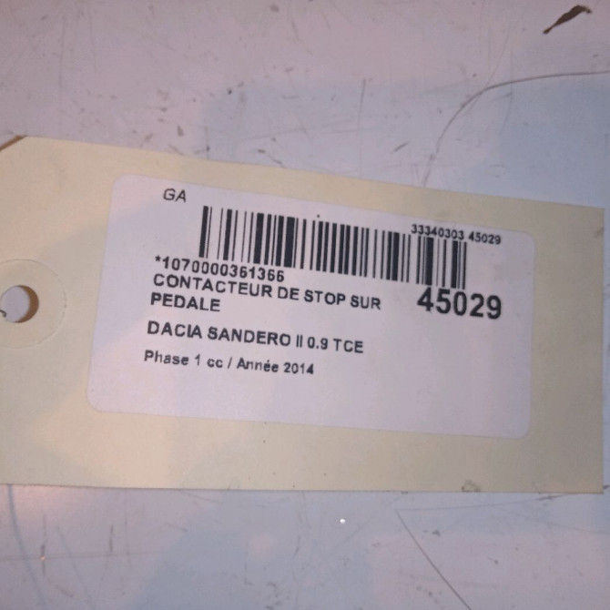 occasion DACIA SANDERO II Phase 1 10-2012->... 0.9 TCE 90ch 253206170R 4