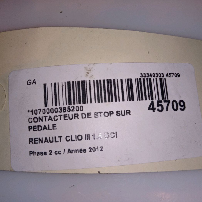 occasion RENAULT CLIO III Phase 2 03-2009->12-2014 1.5 DCI 75ch 253206170R 5