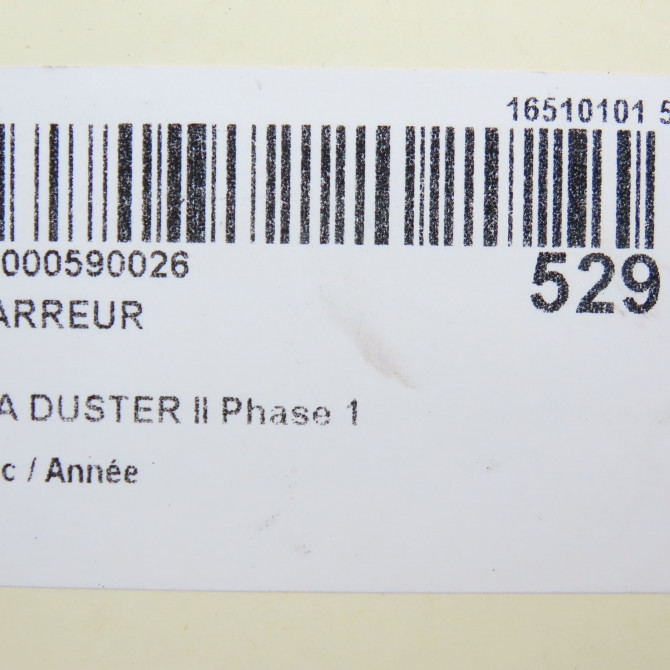 Démarreur occasion DACIA DUSTER II Phase 1 10-2017->... 233000290R 7