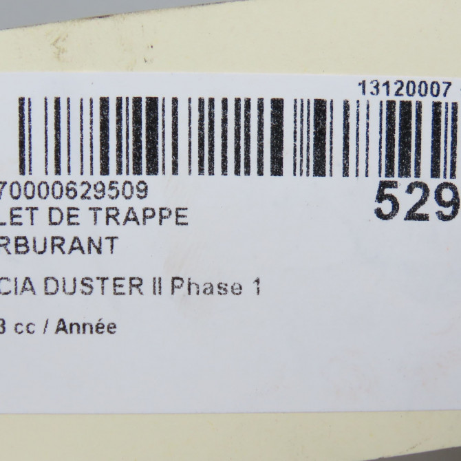 Volet de trappe carburant occasion DACIA DUSTER II Phase 1 10-2017->... 788304567R 5