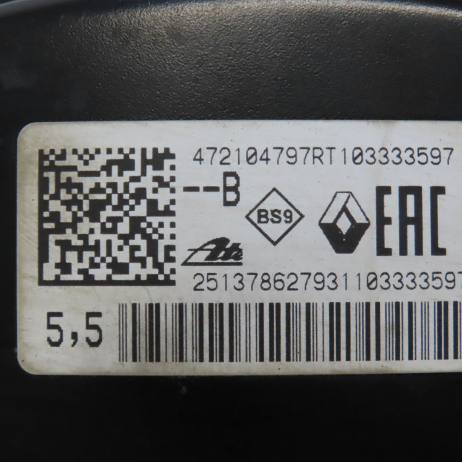 Servo-frein occasion DACIA DUSTER II Phase 1 10-2017->... 472107429R 4