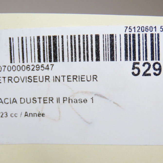 Retroviseur interieur occasion DACIA DUSTER II Phase 1 10-2017->... 963213836R 4