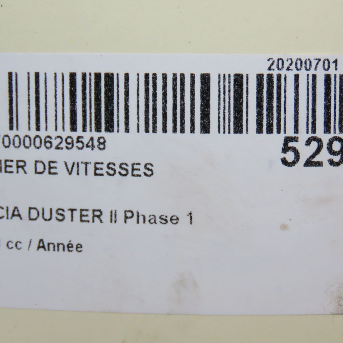 Levier de vitesses occasion DACIA DUSTER II Phase 1 10-2017->... 341080592R 8