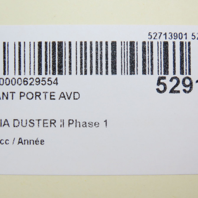 Tirant porte avd occasion DACIA DUSTER II Phase 1 10-2017->... 804302559R 5