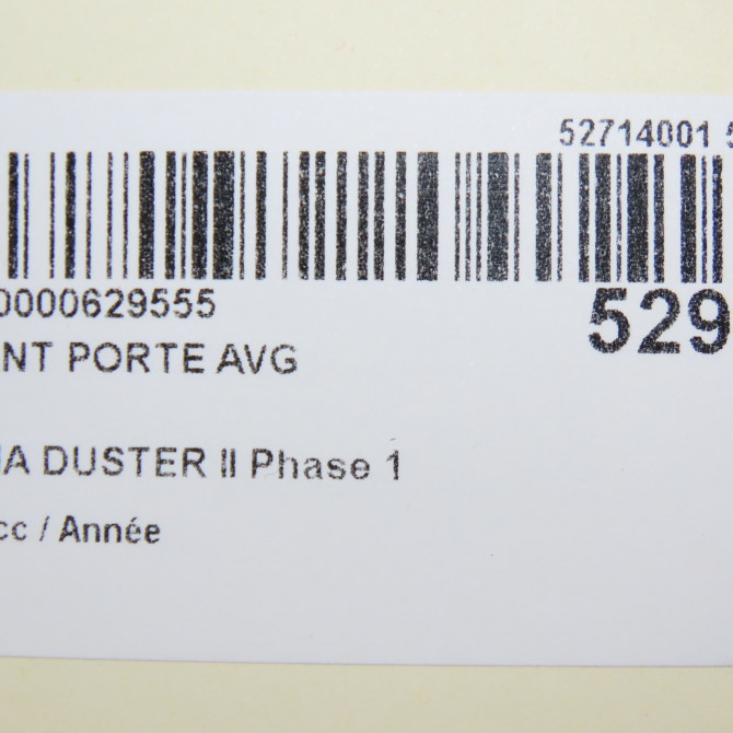 Tirant porte avg occasion DACIA DUSTER II Phase 1 10-2017->... 804302559R 5