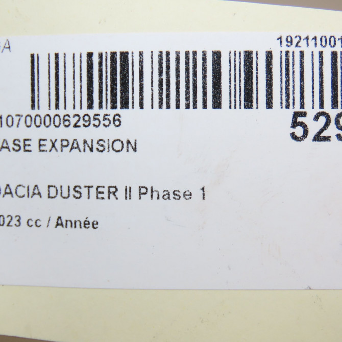Vase expansion occasion DACIA DUSTER II Phase 1 10-2017->... 4