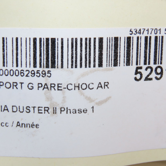 Support g pare-choc ar occasion DACIA DUSTER II Phase 1 10-2017->... 850452921R 4