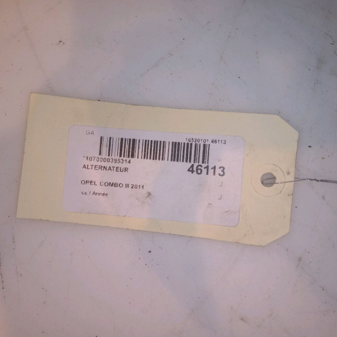 Alternateur occasion OPEL COMBO III 13256929 5