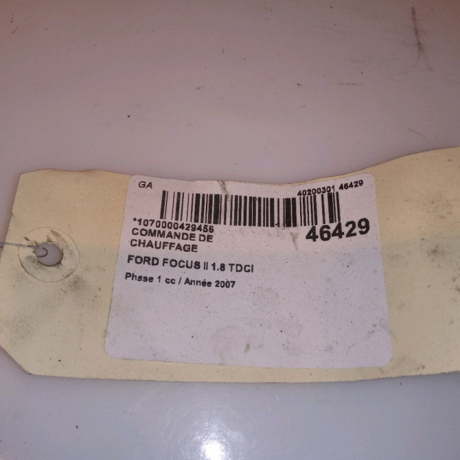 Commande de chauffage occasion FORD FOCUS II Phase 1 09-2004->12-2007 1.8 TDCI 115ch 1698890 4