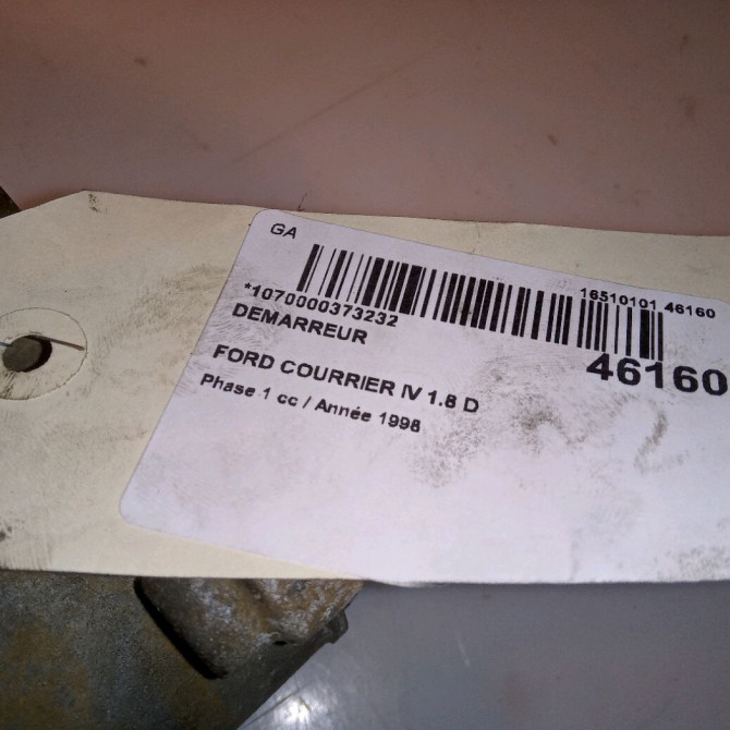 Démarreur occasion FORD COURRIER IV Phase 1 04-1995->04-1999 1.8 D 60ch 1126987 7