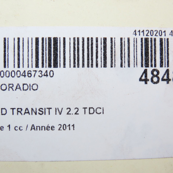 Autoradio occasion FORD TRANSIT IV Phase 1 09-2006->... 2.2 TDCI 110ch 1822186 6