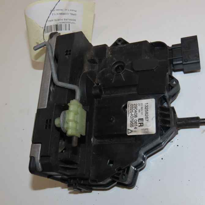 Serrure porte ard occasion OPEL CORSA IV Phase 1 09-2006->12-2010 1.2 TWINPORT 80ch 13258268 3