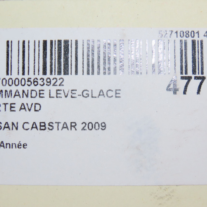 Commande lève-glace porte avant droite occasion NISSAN CABSTAR 5