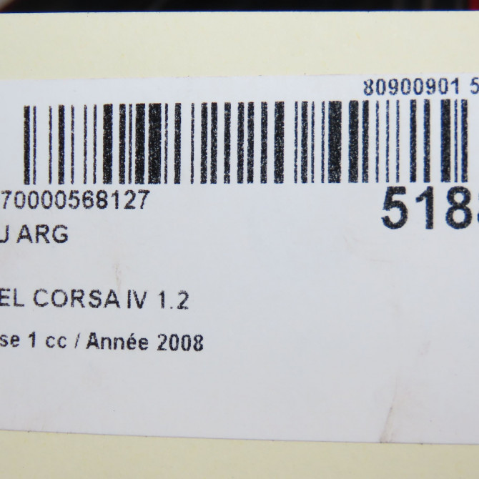 Feu arrière gauche occasion OPEL CORSA IV Phase 1 09-2006->12-2010 1.2 TWINPORT 80ch 93190950 5