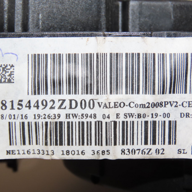 Bloc commodos occasion PEUGEOT 208 208 Phase 1 2012-03-01->2015-09-30 1.0i VTI 68ch 98154492ZD 5