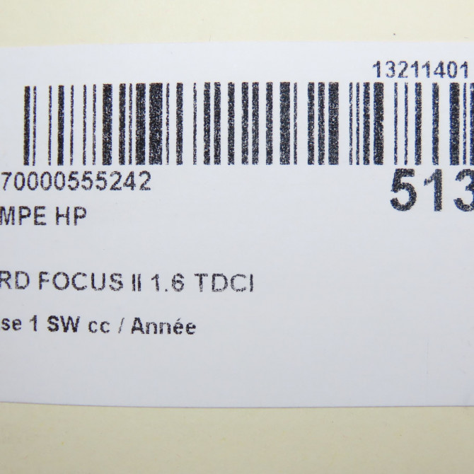 Pompe hp occasion FORD FOCUS II Phase 1 04-1995->04-1999 1.6 TDCI 90ch 1496269 8