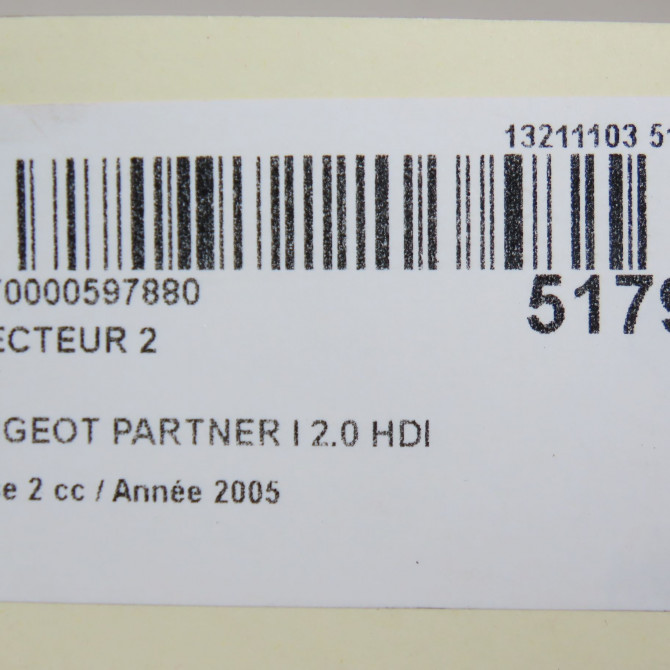 occasion PEUGEOT PARTNER I Phase 2 11-2002->05-2008 2.0 HDI 1980F0 5