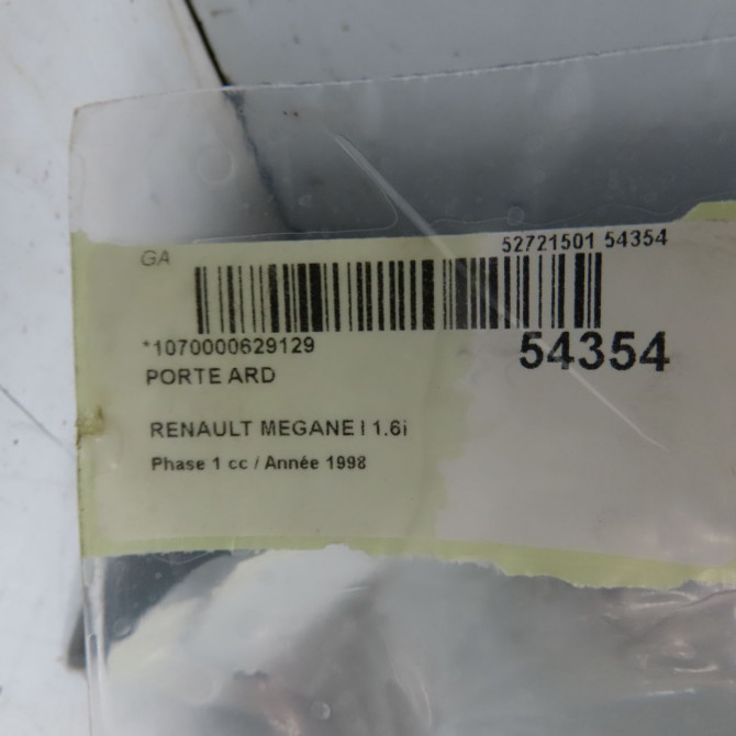 Porte arrière droite occasion RENAULT MEGANE I Phase 1 11-1995->03-1999 1.6i 7751471876 6