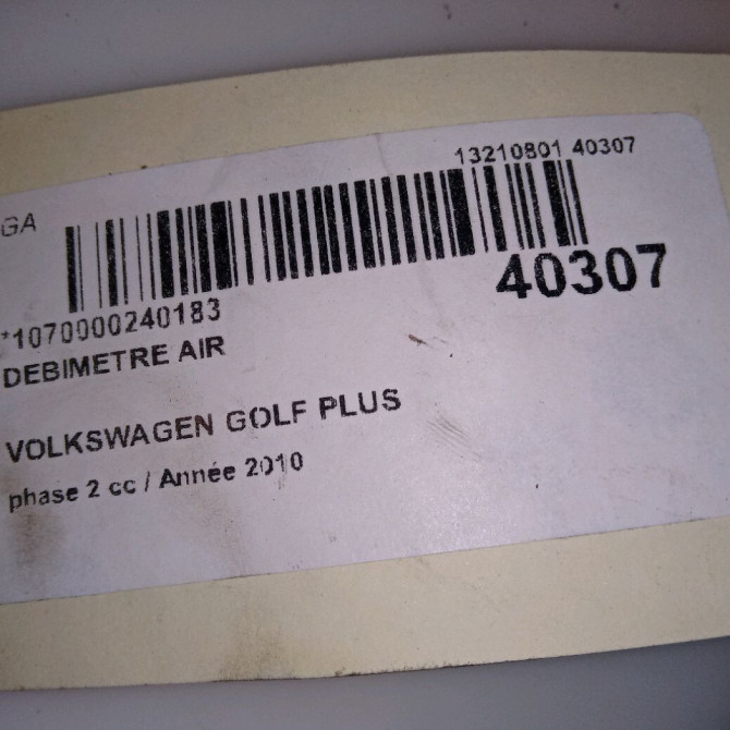 Debimetre air occasion VOLKSWAGEN GOLF PLUS Phase 1 04-1995->04-1999 1.6 TDI 105ch 3L906461 4
