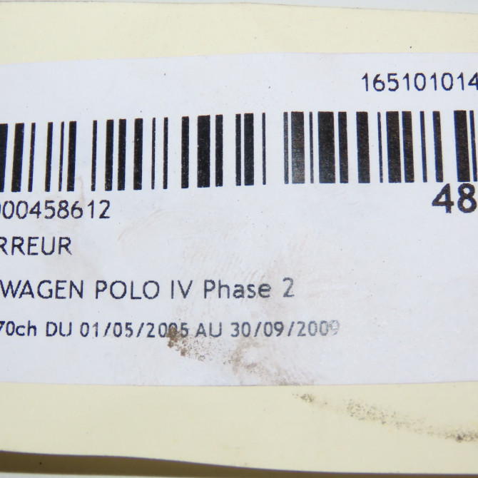 Démarreur occasion VOLKSWAGEN POLO IV Phase 2 05-2005->09-2009 1.4 TDI 70ch 2T911024 6