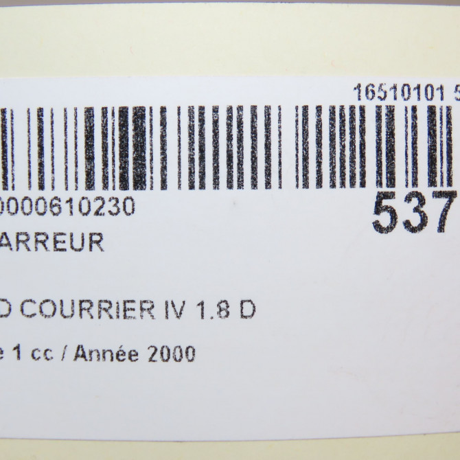 Démarreur occasion FORD COURRIER IV Phase 1 04-1995->04-1999 1.8 D 60ch 1126987 6