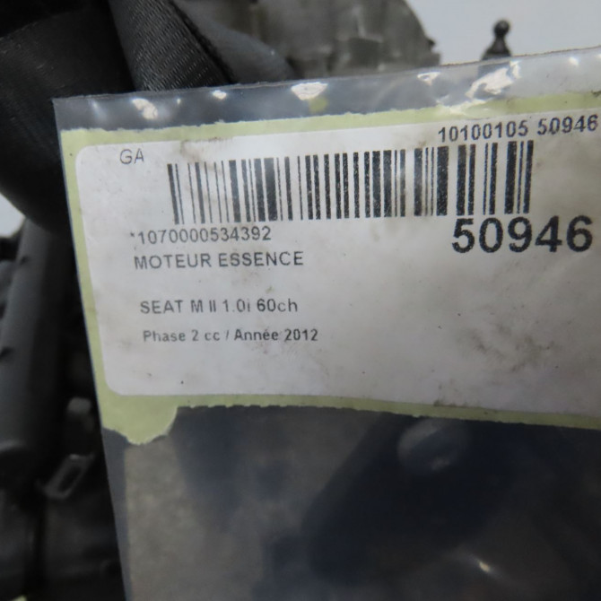 Moteur essence occasion SEAT 146 Phase 1 04-1995->04-1999 1.0i 60ch 4C100098 6