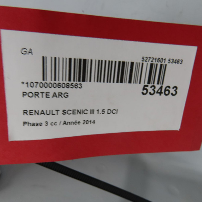 Porte arrière gauche occasion RENAULT SCENIC III Phase 3 04-2013->... 1.5 DCI 110ch 821017991R 6