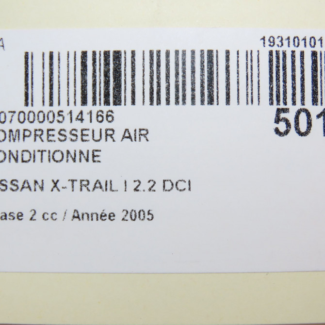 Compresseur air conditionne occasion NISSAN X-TRAIL I Phase 2 01-2004->11-2007 2.2 DCI 926005M30A 8