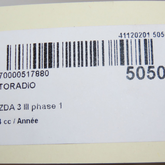 Autoradio occasion MAZDA 3 III phase 1 09-2013->... 7