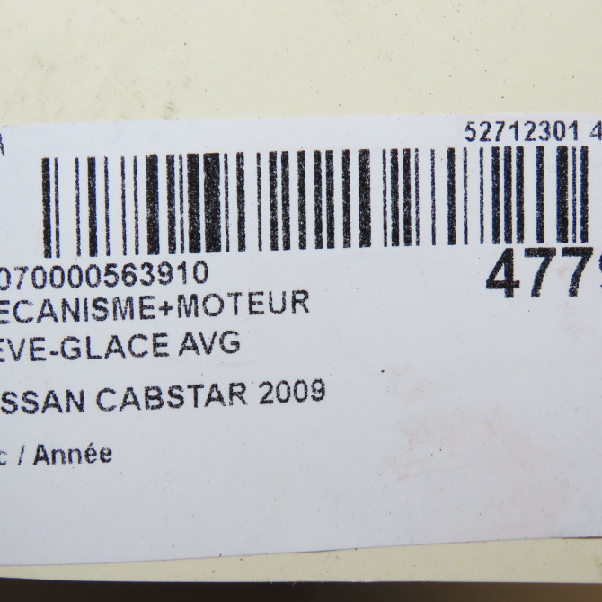 Mecanisme+moteur leve-glace avg occasion NISSAN CABSTAR 7