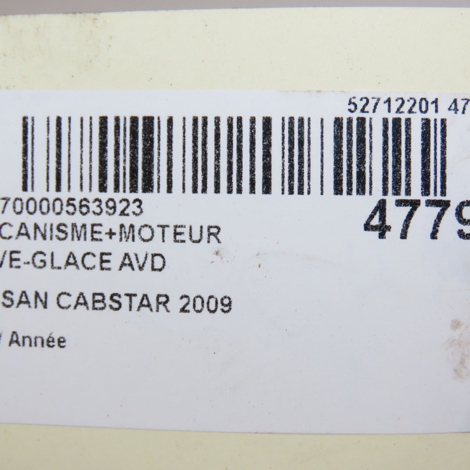 Mecanisme + moteur lève-glace avant droit occasion NISSAN CABSTAR 6
