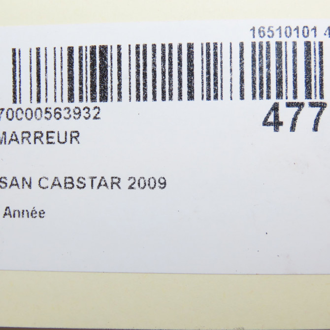 Démarreur occasion NISSAN CABSTAR 7