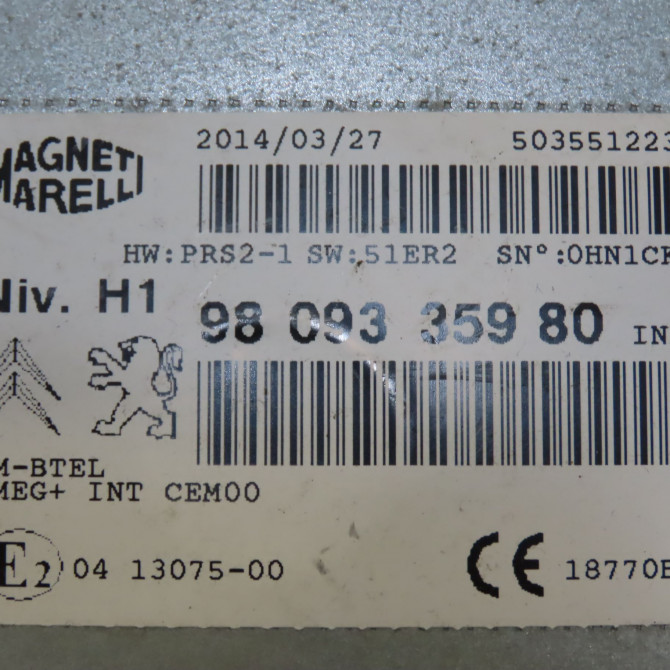 Autoradio occasion PEUGEOT 308 II 308 II Phase 1 2013-06-01->2017-08-31 1.2 130ch 1613169980 6