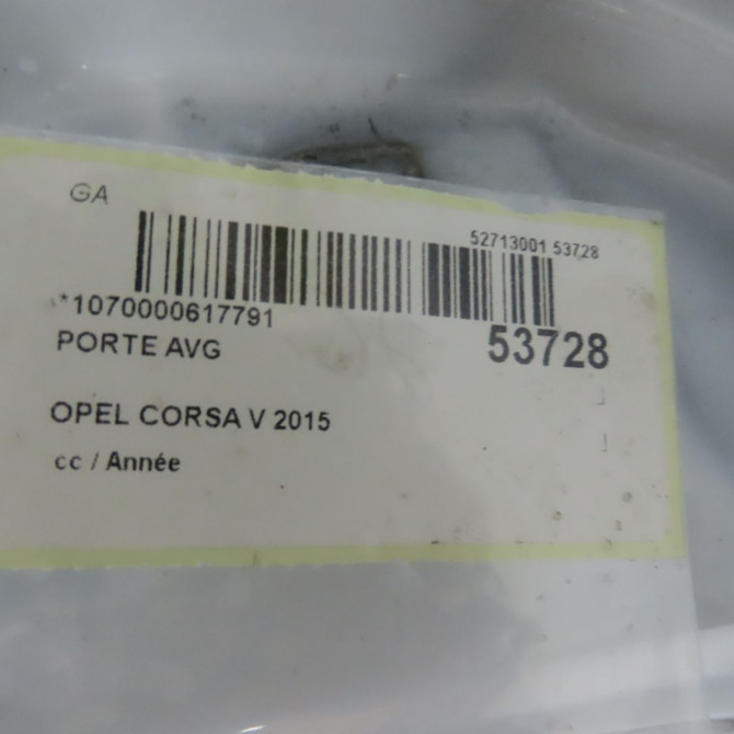 Porte avant gauche occasion  13433486 4