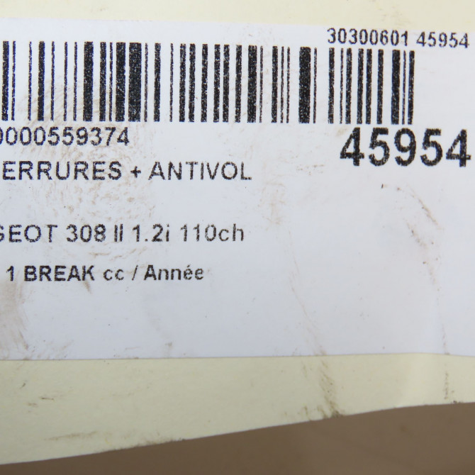 Kit serrures + antivol occasion  1610783580 3