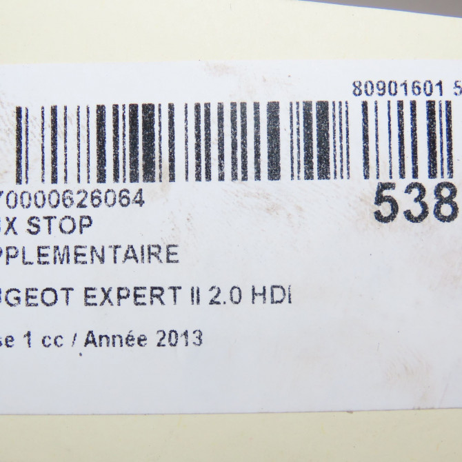 Feux stop supplementaire occasion PEUGEOT EXPERT II Phase 1 01-2007->... 2.0 HDI 128ch 6351Z9 5