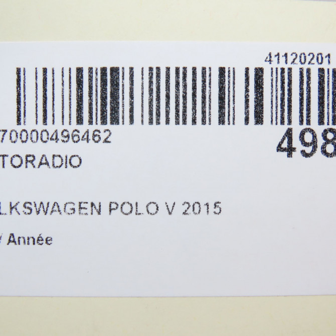 Autoradio occasion VOLKSWAGEN POLO V 7