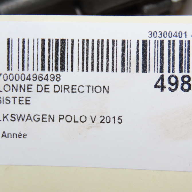 Colonne de direction assistee occasion VOLKSWAGEN POLO V 6C1423510CC 8