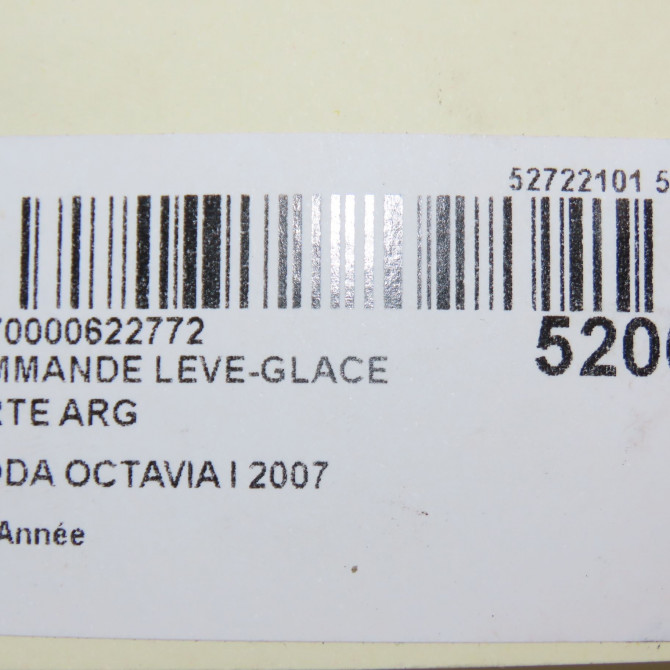 Commande leve-glace porte arrière gauche occasion SKODA OCTAVIA I 1Z09598553X1 6