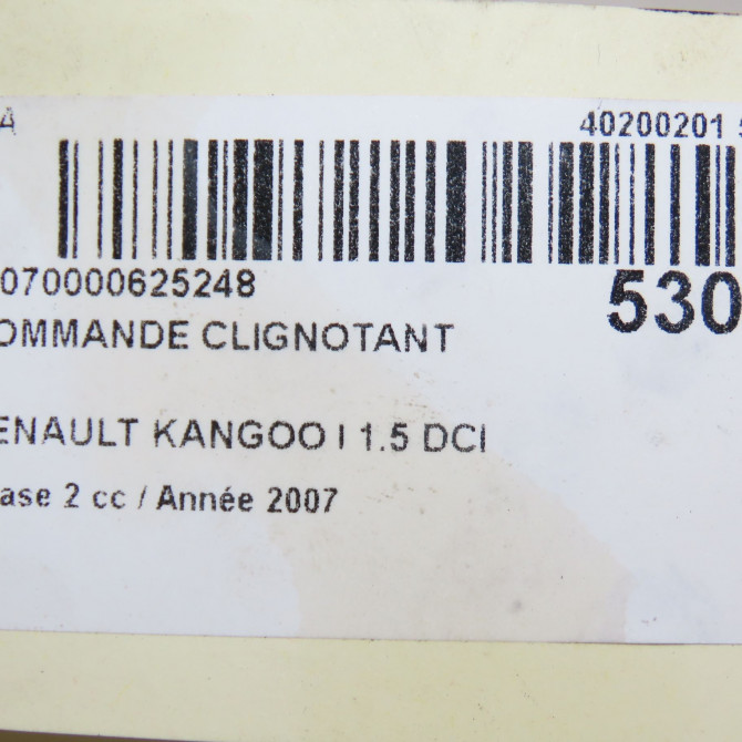 Commande clignotant occasion RENAULT KANGOO I Phase 2 03-2003->06-2010 1.5 DCI 70ch 7701053057 7