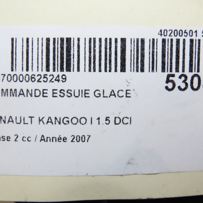 Commande essuie glace occasion RENAULT KANGOO I Phase 2 03-2003->06-2010 1.5 DCI 70ch 7701062664 6